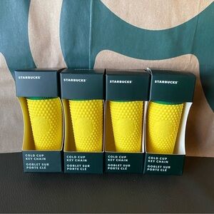 Starbucks Pineapple Studded Cup Key Chain
Hawaii Exclusive - Set of 4